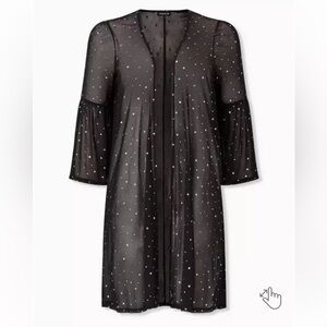 $15❤️Bundled Torrid Star Print Mesh Kimono